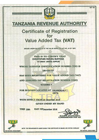 VAT certificate